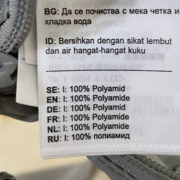 Fjallraven Unisex High Coast Pocket Crossbody Bag Gray Hiking Waterproof Durable - Picture 11 of 15